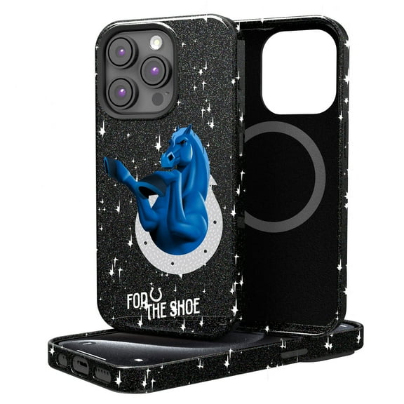 Keyscaper Black Indianapolis Colts 2024 Illustrated Limited Edition Bling iPhone Case