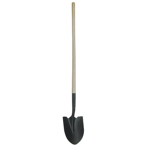 Westward Round Point Shovel,48 In.Handle,14 ga. 4LVT2