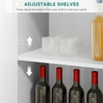 thumbnail image 6 of Dextrus Modern White Sideboard Buffet Cabinet Accent Cabinet with Adjustable Shelf for Living Room, 6 of 10