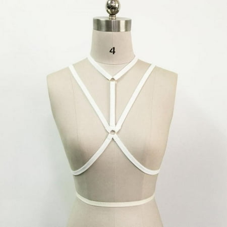 

[Big Clear!]Bandage Bra Unique Design Harness Bralette Ladies Cozy Crop Top