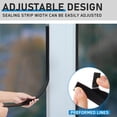 thumbnail image 4 of Puerta corredera de vinilo Bug Seal Strip Pushglossy de 8,5 m, negra, 4 of 7