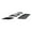 Black, variant on APS Compatible with Nissan Titan 2004-2006 & 07 Titan Classic Model & 04-07 Armada with Logo Show Aluminum Black Horizontal Billet Grille Insert Combo N67992H
