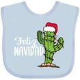 thumbnail image 3 of Inktastic Feliz Navidad Christmas Cactus in Santa Hat Boys or Girls Baby Bib, 3 of 4