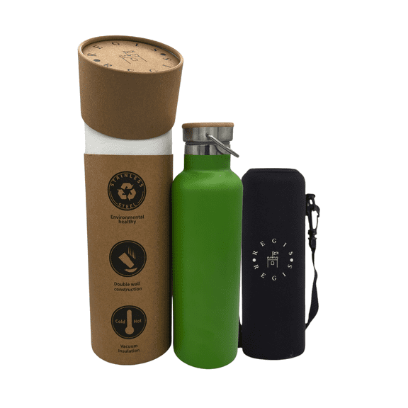 The Regis Stainless Steel Sports Water Bottles 25oz LIME