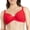 Racing Red, variant on Shea Full Bust Unlined Plunge Bra, Silver, 30DDD