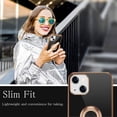 thumbnail image 5 of Compatible with iPhone 13 Case 6.1” Slim Thin Silicone Cover with Ring Holder Magnetic Kickstand Shockproof Protective Phone Cases Soft TPU Bumper - Black, 5 of 18