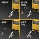 thumbnail image 5 of Soldadora TOOLIOM 4 en 1 MIG 180A Gas/Flux/Stick/Lift TIG 110V/220V, 5 of 7