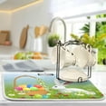 thumbnail image 5 of FREEAMG Easter Eggs Rabbit Dish Drying Mat - 16 x 18inch- Extra Large Microfiber Dish Drying Mat, Dish Draining Mat, Counter top Mat, Easter Décor, 5 of 7