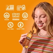 IQBAR Chocolate Chip Peanut Butter Protein Bars - Vegan Energy Bars - High Fiber Vegan Snacks - 4 Count Box