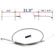 Stainless Steel Throttle Cable for Harley Sportster XLH883 1100 Hugger Deluxe