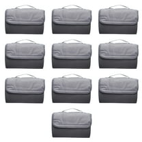Roll Up Picnic Blankets Set of 10, Bulk Pack - Great outdoor blanket for Camping, Picnic, Beach, Sports, Outdoor Activities - Grey