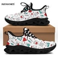 thumbnail image 1 of Zapatos de enfermera con bonitos dibujos animados para mujer, zapatillas deportivas para correr, zapatos planos de malla ligera, calzado para mujer, 1 of 6