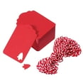 thumbnail image 1 of MasteelfCA Tinksky 100pcs Red Christmas Tree Hanging Tag with 10M Hemp Rope Kraft Paper Decor Present Gift Labels, 1 of 7