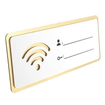 Toyandona Digital Wifi Sign Acrylic Wifi Sign for Restroom 1Set