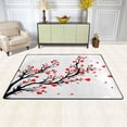 thumbnail image 2 of SKYSONIC Unique Red Hearts Leaves Non-Slip Area Rug, Valentine Tree Floor Carpet Comfort Floor Mats Decor for Indoor Front Porch,Living Room, Bedroom,Kitchen,72"x48", 2 of 5