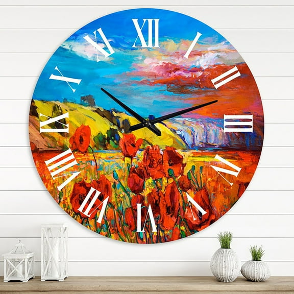 Designart 1 in Quartz Traditional Wall Clock