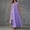 Purple, variant on QUNYINEY White Dresses for Women Plus Size A Line Sleeveless Summer Long Sundress Loose Fit Casual V-Neck with Slit Dresses