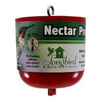 Songbird Essentials Ant Moat for Hummingbird Feeders Nectar Protector 18oz Red