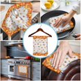 thumbnail image 3 of Orange Fall Kitchen Towels Set of 4, Water Absorbent Dish Towel, Vintage Maple Leaf Pumpkins Thanksgiving Decorative Hand Towels - Quick Drying Cloth for Cooking Baking, 18x28 Inch, 3 of 8