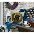thumbnail image 4 of Newfoundland Christmas Flowers Throw Pillow 18 in x 18 in, 4 of 5