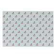 thumbnail image 1 of Cherry Cutting Board, Hand Drawn Illustration of Red Pie Cherry with a Single Leaf on Stems, Decorative Tempered Glass Cutting and Serving Board, Small Size, Pink Black White, by Ambesonne, 1 of 1