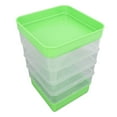 thumbnail image 1 of Square Sprout Growing Kit, Stackable Space Saving Microgreens Tray Plastic Reusable Seedling Planter,for Beginners for Multiple Plant Species Gardening Experiment with Convenience, 1 of 7