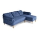 thumbnail image 5 of Sala Modular Reversible De Velvet Azul Modelo Sergey, 5 of 11