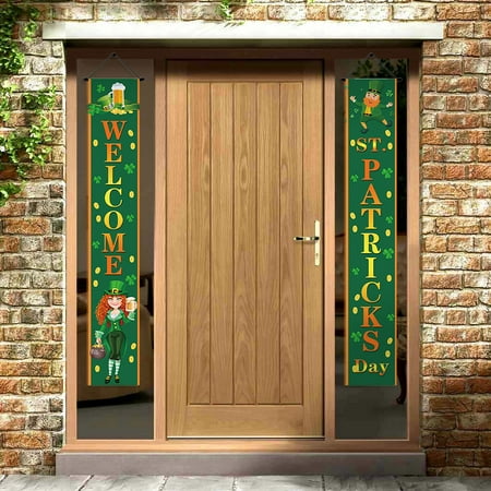 

NIUREDLTD Festival Decorative Door Curtain Household Decorative Couplet Three Leaves Flag 180 * 30