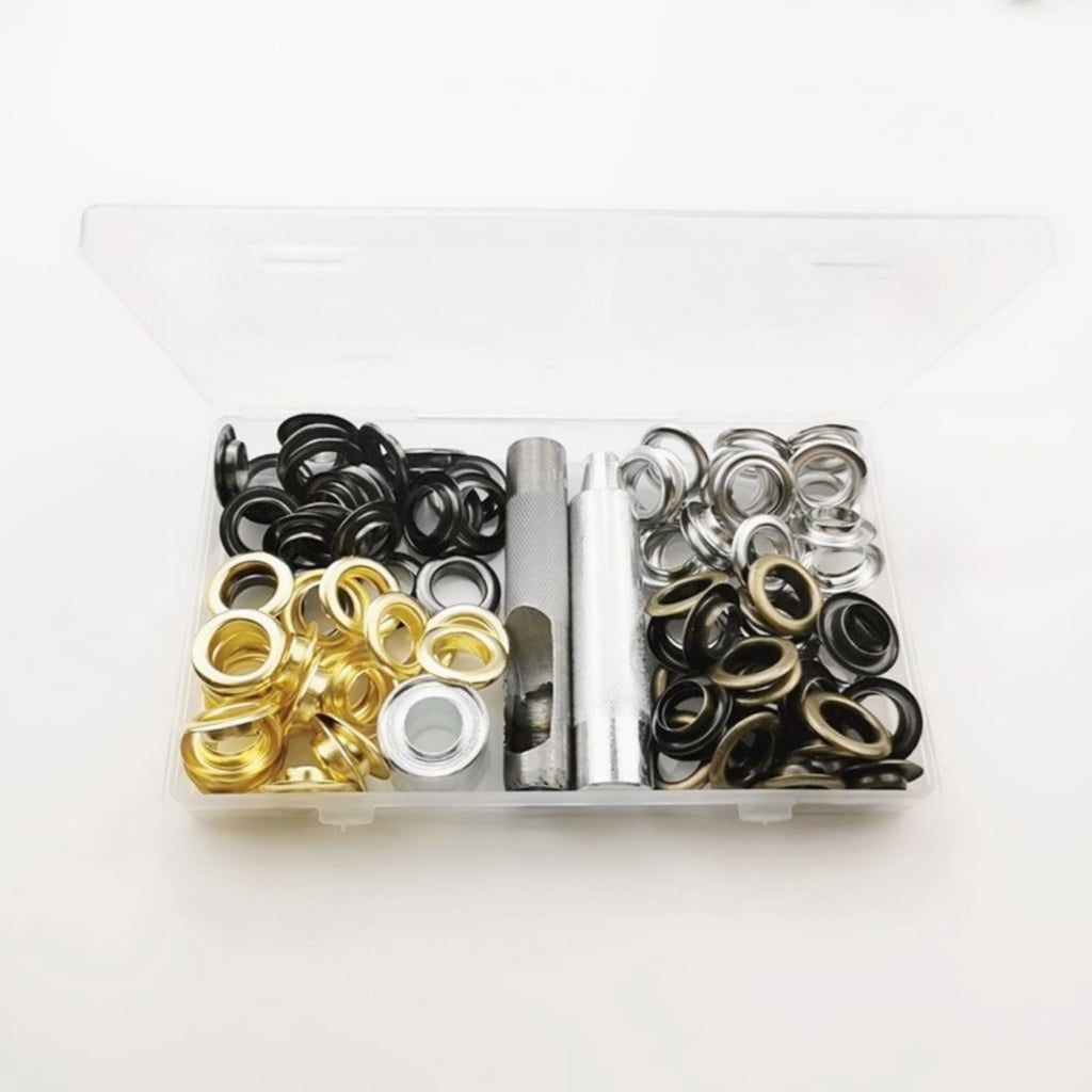 Zorvai Grommets Eyelets with Tool Kits Grommets Eyelets Installation Tool for Fabric