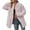 Pink, variant on Women's Faux Fur Jacket Long Sleeve Solid Color Outwear, Leisure Winter Warm Jackets Faux Jacket Warm Furry Faux Jacket Outerwear