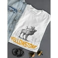 thumbnail image 3 of Wyoming Yellowstone National Park Moose Graphic Logo T-Shirt Women T-Shirt, Female Medium, 3 of 4