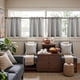 thumbnail image 3 of Cortinas Jinchan de lino para cocina, 60 cm de longitud, a rayas, 2 paneles, 3 of 9
