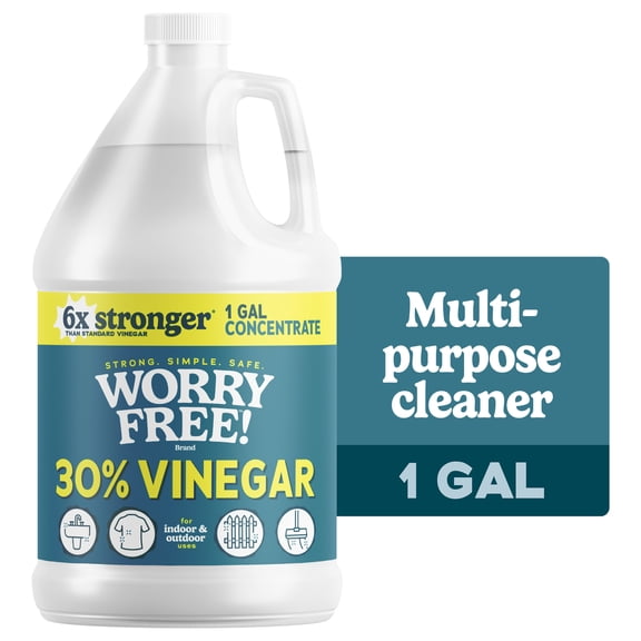 Worry Free Brand 30% All Purpose Vinegar Cleaner, 1 Gallon