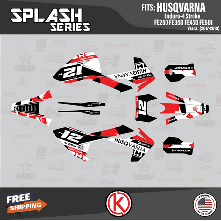 Kalair GFX Graphics Kit for Husqvarna ENDURO FE250 FE350 FE450 FE501 (2017-2019) Splash Series Kalair GFX Graphics Kit for Husqvarna ENDURO FE250 FE350 FE450 FE501 (2017-2019) Splash Series
