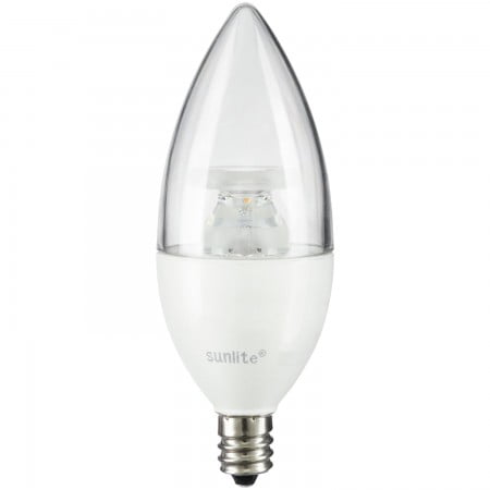 

3 PK-Sunlite CTC/LED/4.5W/E12/CL/D/ES/27K LED 2700K 120V 4.5W 300Lm Chandelier B11 Candelabra E12 Dimmable (80770-SU)