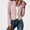 Pink, variant on ITSAME Womens Lightweight Padded Jacket Stand Collar Zip Up Slim Fit Casual Athletic Coat Orange Size M