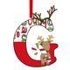 thumbnail image 1 of English Letter Hanging Decoration Acrylic Flat Christmas Tree Home Decoration Party Decoration Gift, 1 of 8
