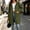 Army Green, variant on Womens Hoodie Zip up Sweatshirt Jacket Plus Size Long Cuffed Sleeve Fleece Full Zip up Cardigan Solid Fall Winter Longline Jacket with Pockets
