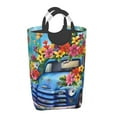 thumbnail image 2 of KLL Floral Truck Welcome Laundry Hamper,Large Canvas Fabric Lightweight Storage Basket Toy Organizer Dirty Clothes Collapsible Waterproof, 2 of 6