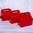 thumbnail image 3 of Boîtes à Friandises Rouges Lot de 25, Petites Boîtes Cadeaux pour Mariage et Fête d'Anniversaire 6.2 x 3.5 x 3.5 Pouces, 3 of 8