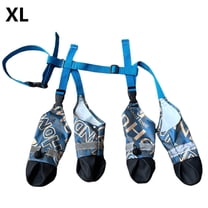 XL Dog Winter Boots Blue, Waterproof Snow Shoes 1 Pack Size XL, Heavy Duty Paw Protectors, Pitbull Labrador Hiking, Anti Slip Sole, Rain Mud Gear, Cold Weather Safety, Durable Oxford Fabric