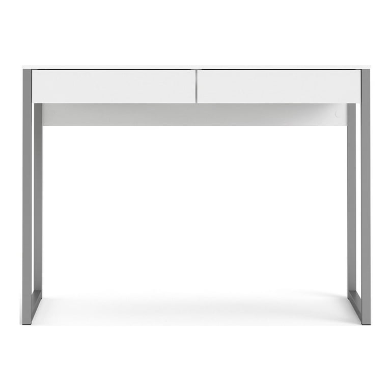 Walker 2 drawer cheap desk in white