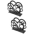 thumbnail image 6 of FRCOLOR 2pcs Decorative Napkin Holder Napkin Basket Heart Shape Cocktail Napkin Holder For Restaurant, 6 of 8