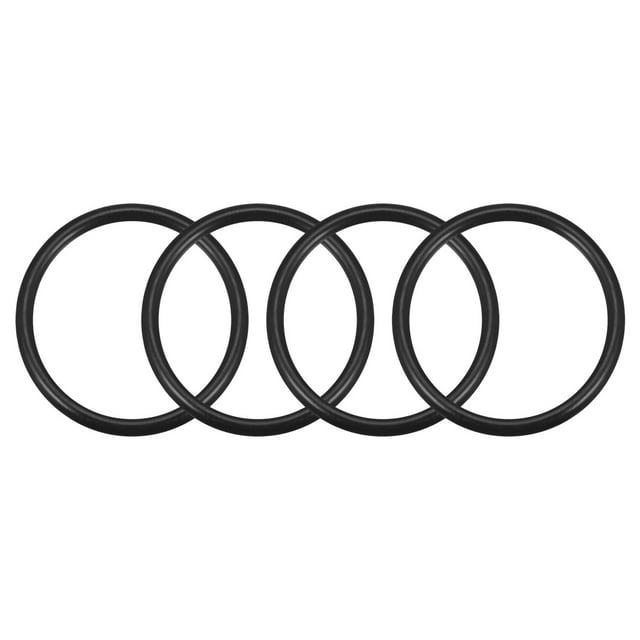 Unique Bargains O-Rings Nitrile Rubber, 41mm Inner Diameter, 48mm OD, 3.5mm Width, Round Seal Gasket 4pcs