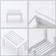thumbnail image 3 of 1 pieza de mesa de té de madera, modelo creativo de mesa de centro, minimueble decorativo (blanco), 3 of 7