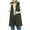 #1 Army Green, variant on Long Puffer Vest for Women Winter Sleeveless Puffy Jacket Casual Quilted Hooded Warm Outerwear