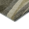 thumbnail image 3 of Addison Rugs Mayfield Premium Machine Washable Transitional Swirls Taupe Round Rug, 8' x 8', 3 of 5