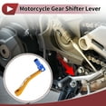 thumbnail image 2 of Folding Motorcycle Gear Shifter Lever for Yamaha TTR 50cc Aluminum Alloy Pedal Shift Lever Arm Gold Tone and Blue, 2 of 6