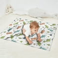 thumbnail image 2 of White Dinosaurs Landscapes Pattern Blanket,Comfortable Soft Lamb Wool Throw Blanket,All Season,Warm Lightweight Blankets for Sofa Bed Couch Living Room Chair,30"x40", 2 of 4
