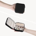 thumbnail image 4 of Travel Jewelry Box for Women Birthday Gifts Small Portable Organizer Case Black, 4 of 8